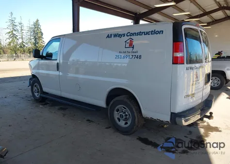 2015 GMC Savana 2500 Work Van z USA, uszkodzony, nr VIN 1GTW7FCF5F1905104